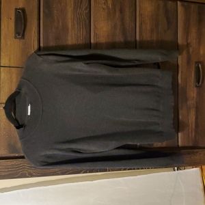 Cielo Mock Pullover Sweater Charcoal Gray Size XL